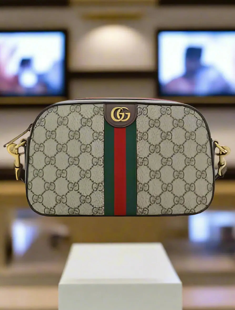 GUCCI brown SMALL OPHIDIA GG SHOULDER BAG ITALY