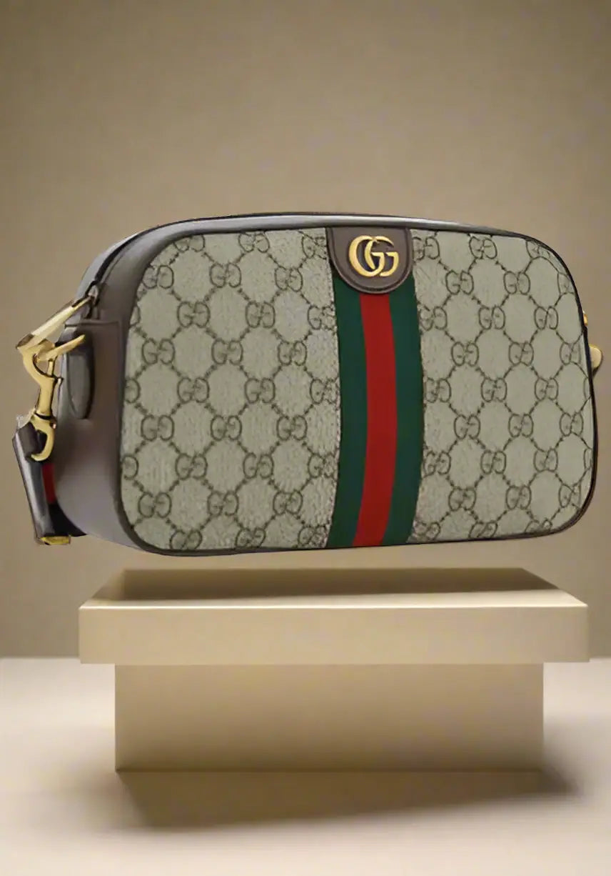 GUCCI brown SMALL OPHIDIA GG SHOULDER BAG ITALY