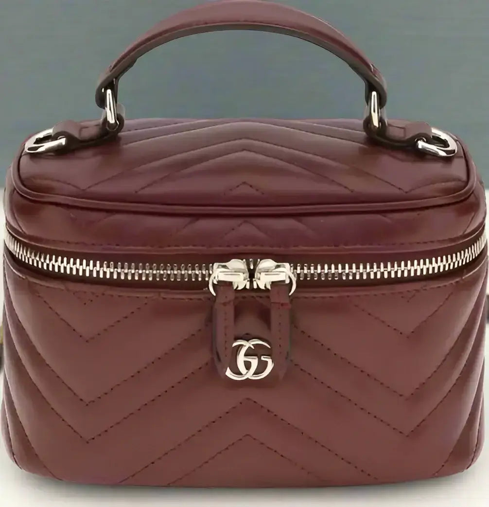 GUCCI Chocolate & black Vanity mini Shoulder Bags | STORE 7994 - Chocolate - Shoulder bag