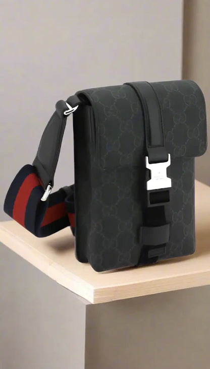 GUCCI men’s embossed logo SHOULDER BAG ITALY - Shoulder Bag