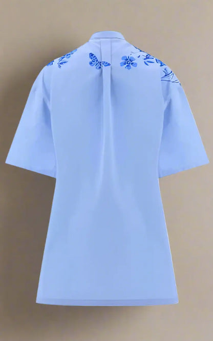 GUCCI women’s blue floral top ITALY - IT42 | L - Tops