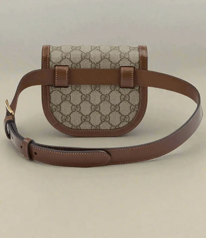 GUCCI women’s GG Beige Monogram Horse bit 1955 Belt Bag - Belt bag