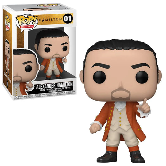 Funko Pop figure of Alexander Hamilton in colonial coat from Hamilton - Funko collection