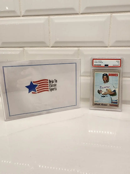 Hank Aaron Atlanta Braves trading card from 1970 Topps #500 graded PSA 3