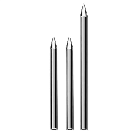 Shiny stainless steel spear tips for baseball glove lace repair in Hapisher lacing kit