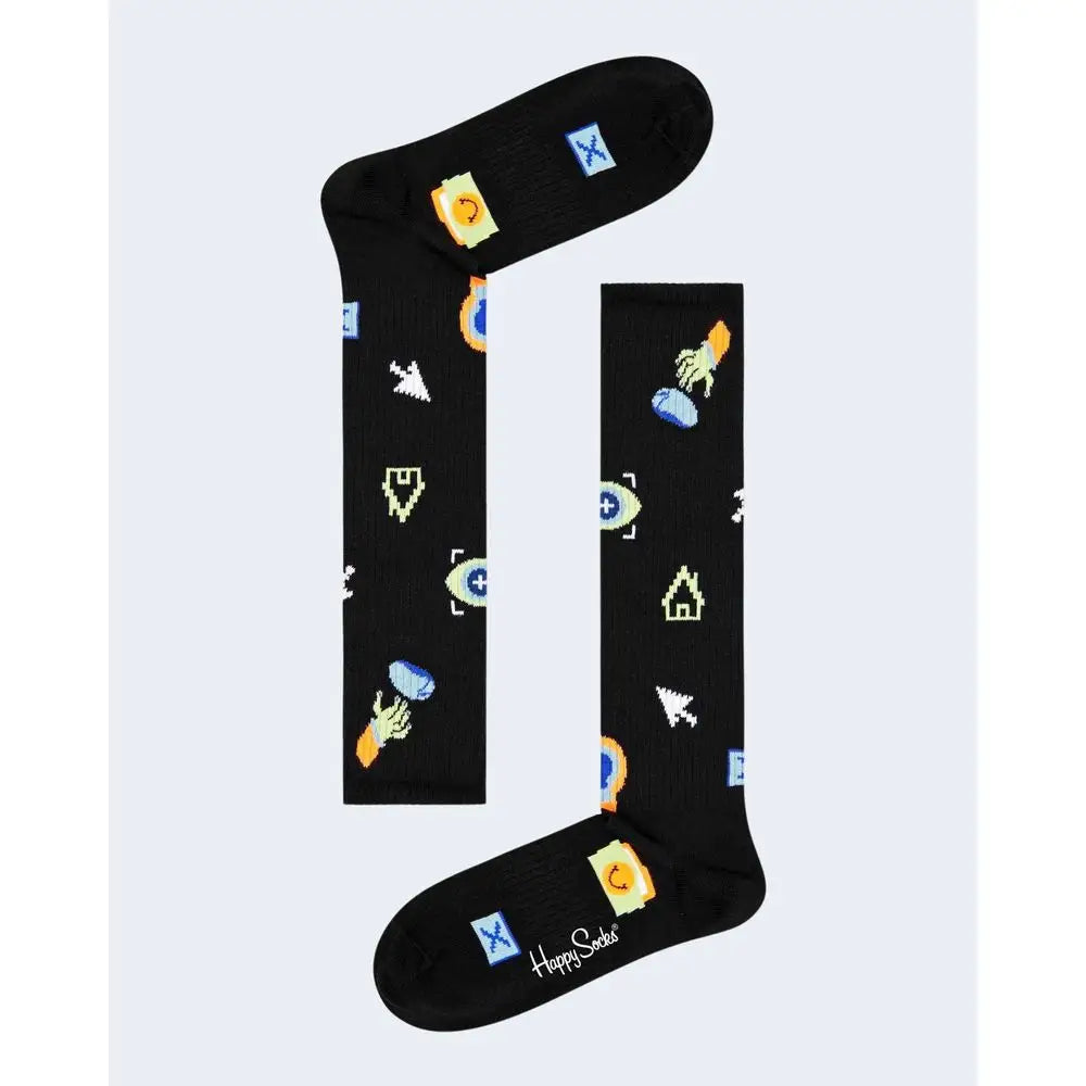 Happy Socks Black Cotton Socks - 36-40