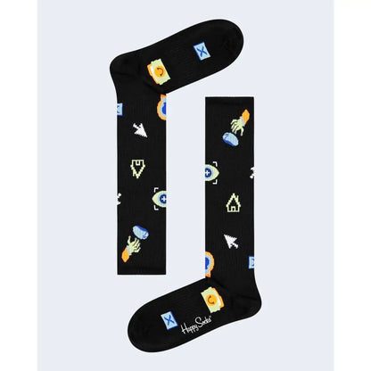 Happy Socks Black Cotton Socks - 36-40