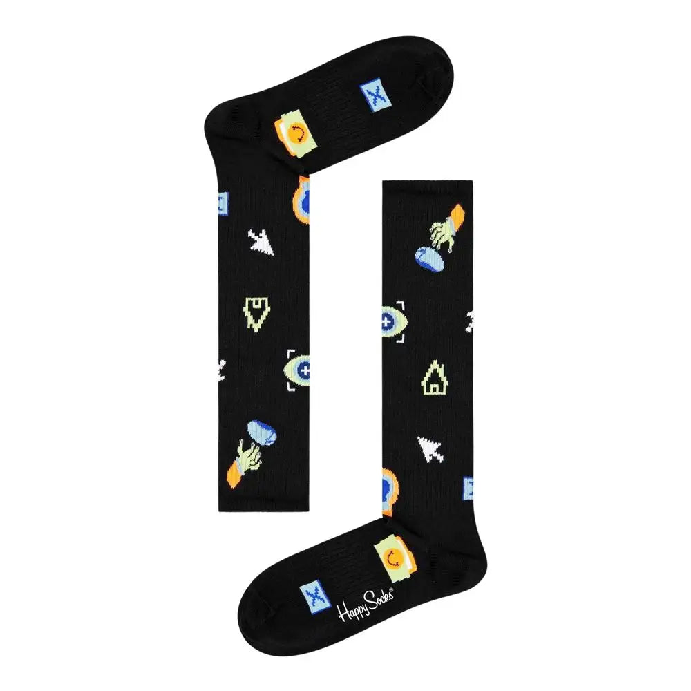 Happy Socks Black Cotton Socks - 36-40
