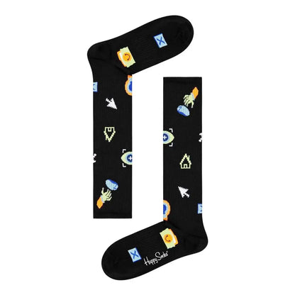 Happy Socks Black Cotton Socks - 36-40
