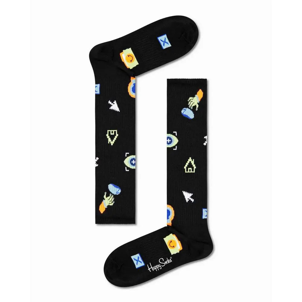 Happy Socks Black Cotton Socks - 36-40
