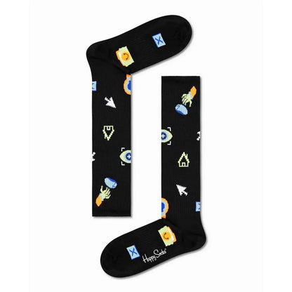 Happy Socks Black Cotton Socks - 36-40