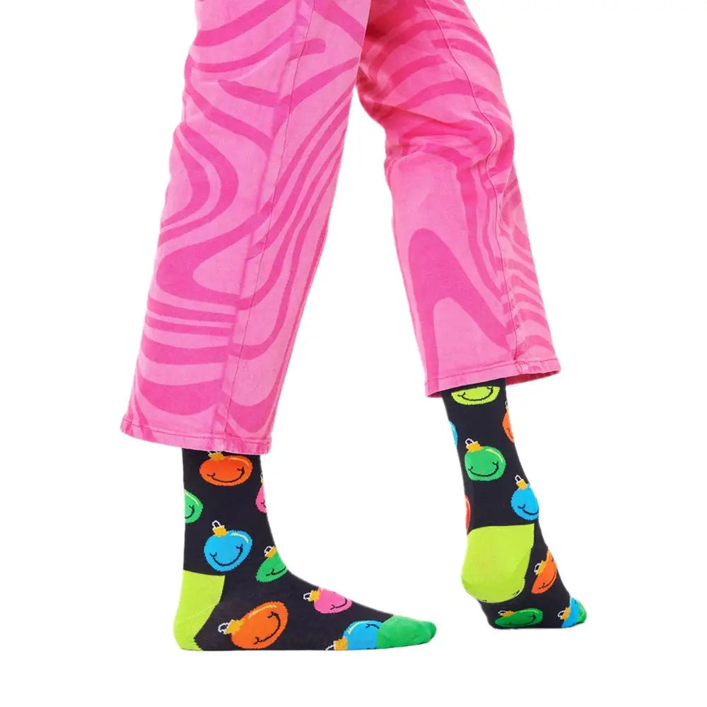 Happy Socks Black Cotton Socks - 36-40