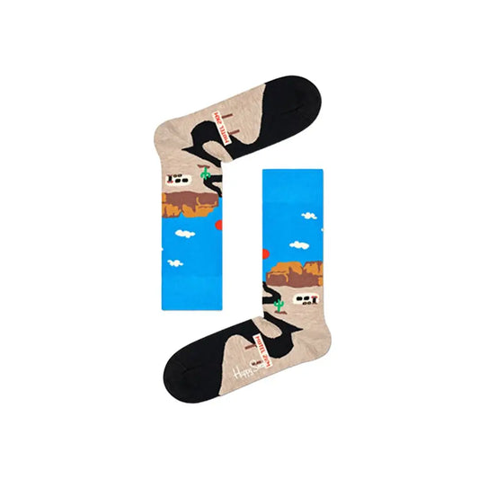 Happy Socks Blue Cotton Socks - 36-40
