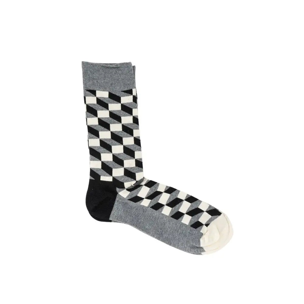 Happy Socks Gray Cotton Socks - 36-40