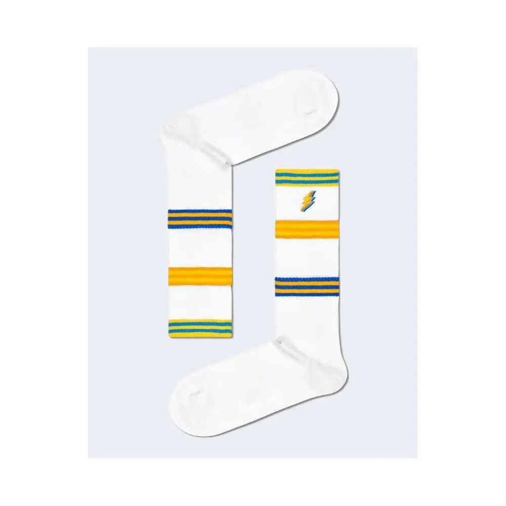 Happy Socks White Cotton Socks - 36-40