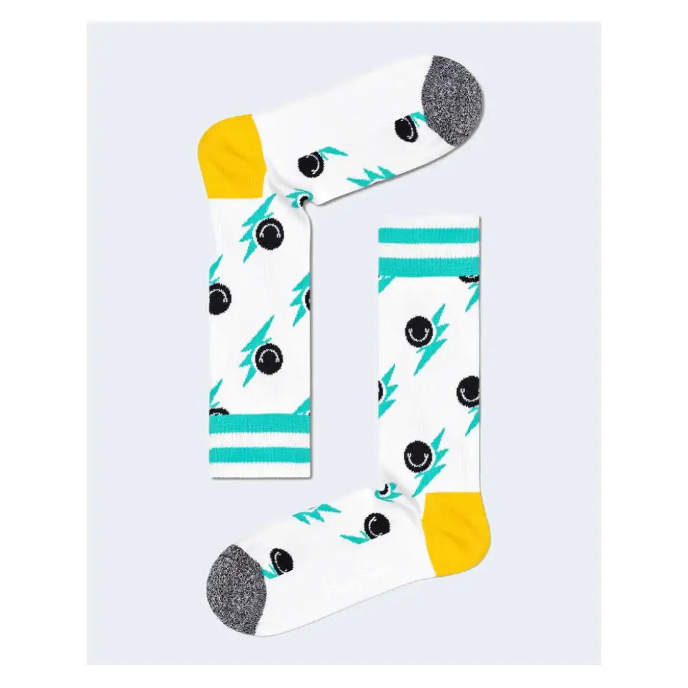 Happy Socks White Cotton Socks - 36-40