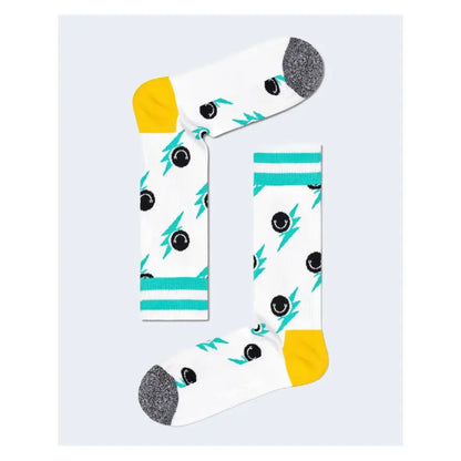 Happy Socks White Cotton Socks - 36-40