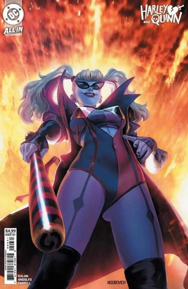 Harley Quinn comic book Cover C Noobovich Card Stock Variant featuring bang bang artwork