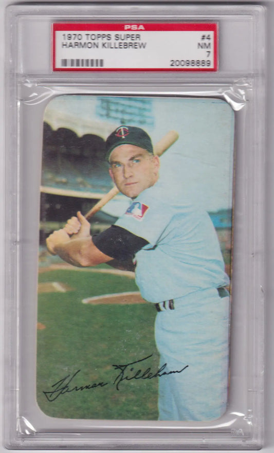 Graded Harmon Killebrew 1970 Topps Super baseball card Twins pop 16 PSA 7 NM-MT