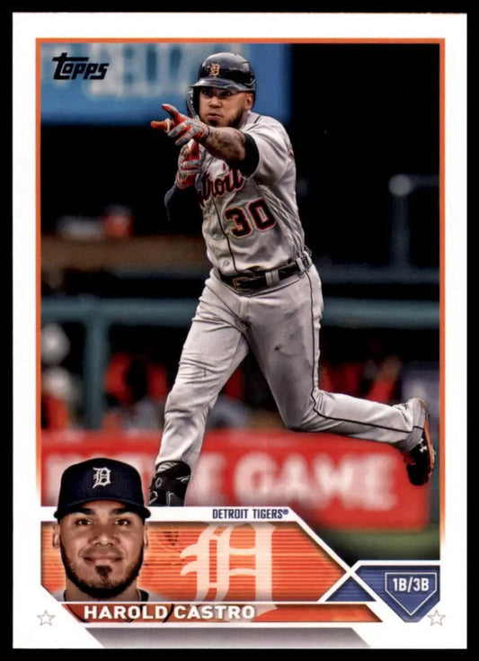 Harold Castro baseball card from 2023 Topps #126 Detroit Tigers collection