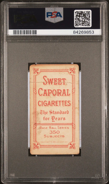 Harry Lord 1909-11 T206 Sweet Caporal 350/30 card in PSA graded protective case