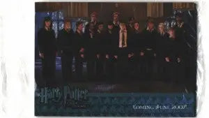 Group of people in dark robes for Harry Potter Blue Foil Trading Cards Set
