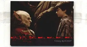 Two Harry Potter characters interact in a Harry Potter card factory sealed promo set