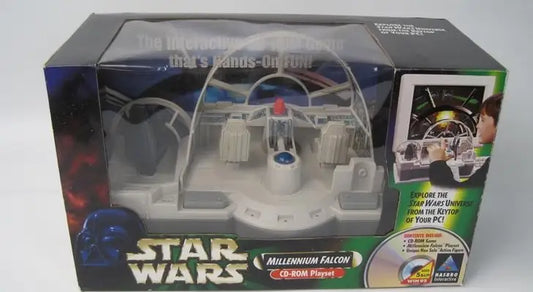 Hasbro Star Wars Millennium Falcon toy vehicle in retail packaging for playset