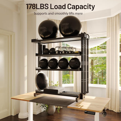 Height Adjustable Electric Standing Desk with Wheels and Memory Presets-4