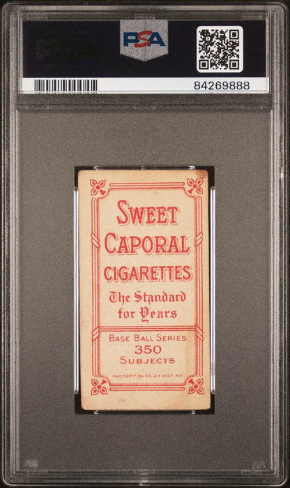 Heinie Smith 1909-11 T206 Sweet Caporal 350/30 Buffalo PSA 3 in graded case