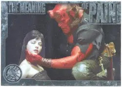 Hellboy Movie CL1 Chase Card featuring contrasting red demon and pale doll-like figure