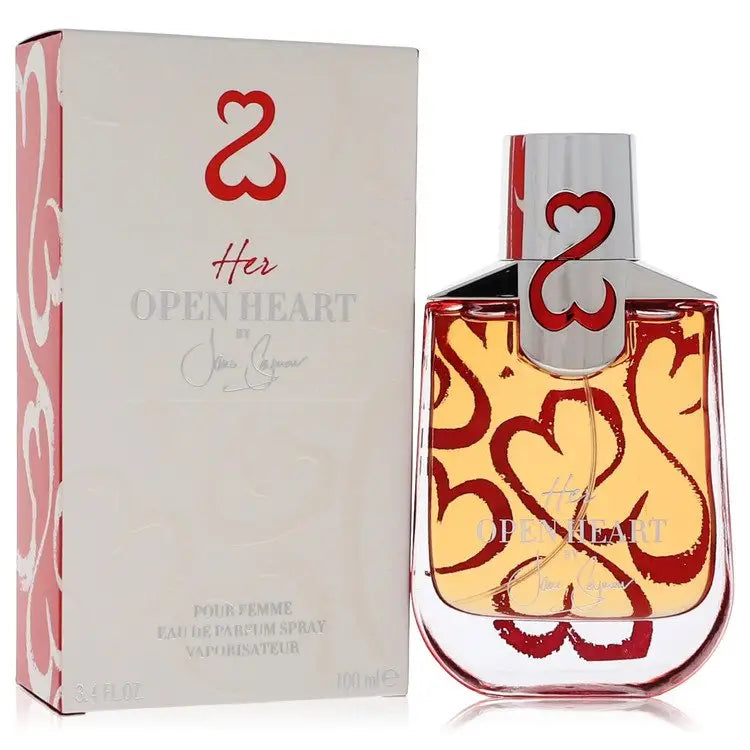 Her Open Heart by Jane Seymour - Eau De Parfum Spray with Free Jewelry Roll 3.4 oz - Women / Medium - Eau De Parfum