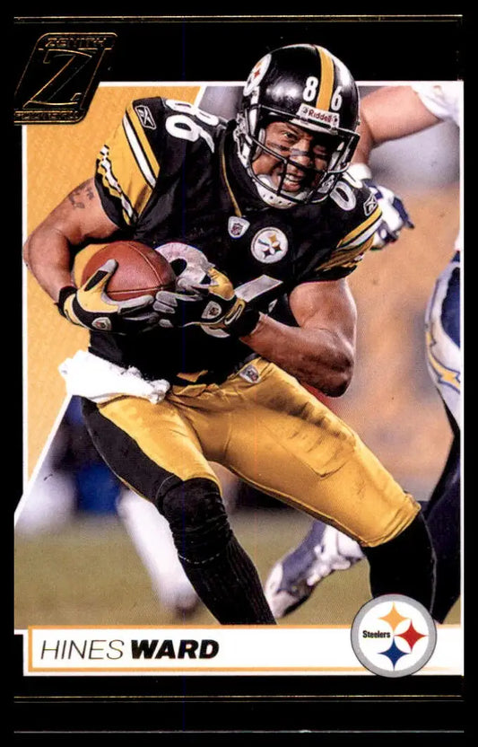 Hines Ward football card from Panini Zenith 2024 Pittsburgh Steelers collection