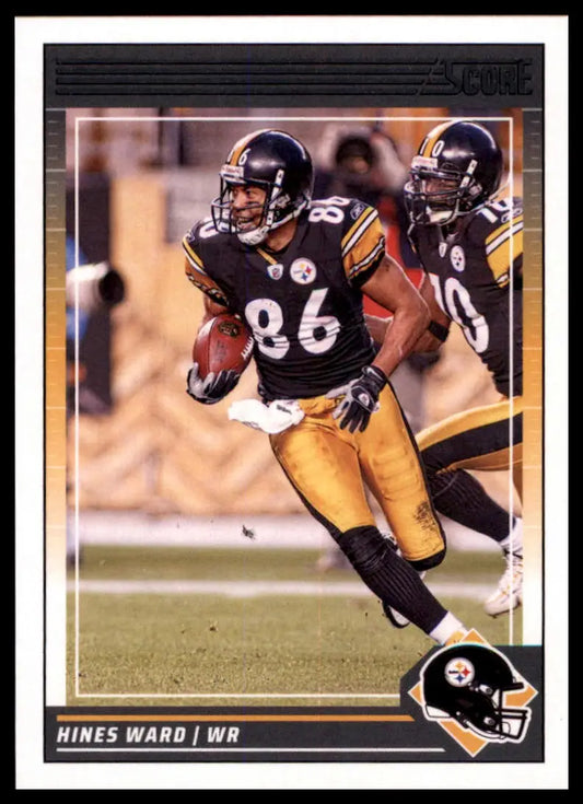 Hines Ward football card from 2024 Score series featuring Pittsburgh Steelers athlete