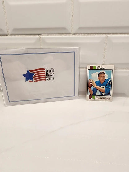 HOF John Unitas 1973 Topps #455 EX Vintage Football Card San Diego Chargers