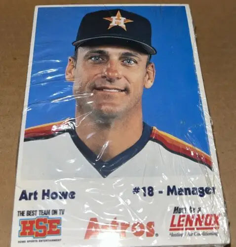Art Howe baseball card from Houston Astros trading card set featuring Craig Biggio