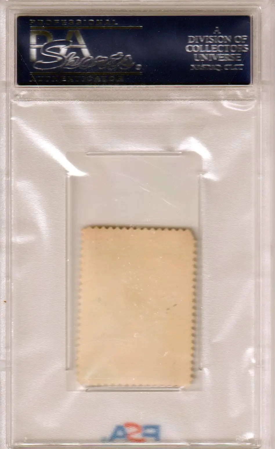 Houston Colts Topps Stamps Logo PSA 6 in protective case for collectible stamps