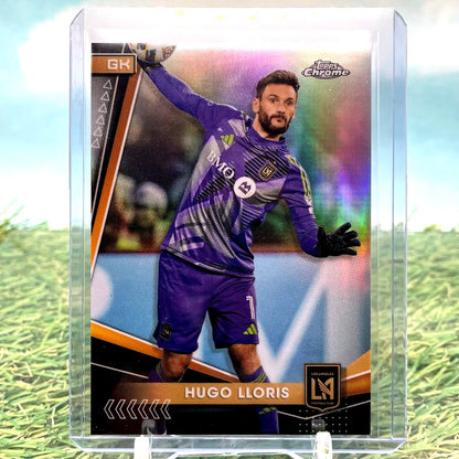 Hugo Lloris 2024 Topps Chrome Refractor MLS #151 Los Angeles FC