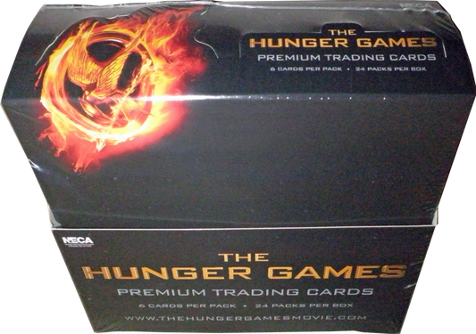 Hunger Games Factory Sealed Trading Card Box featuring Hunger Games movie cards