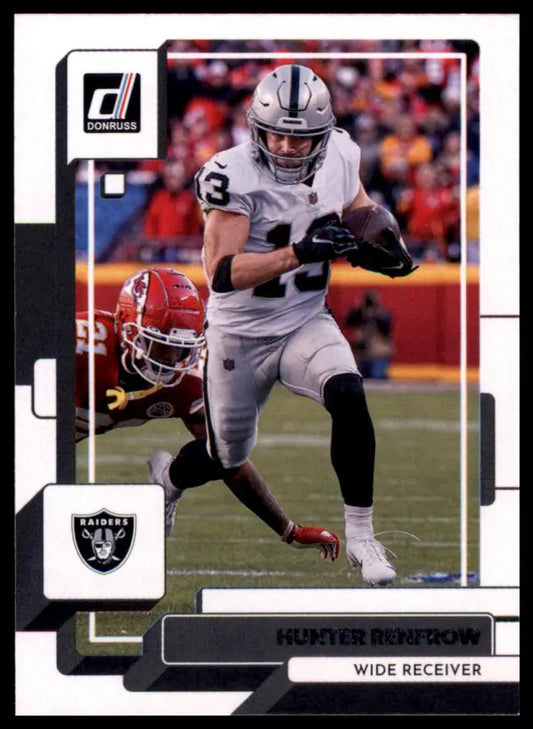 Hunter Renfrow football card from 2022 Donruss Las Vegas Raiders product