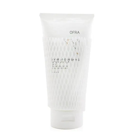 White Hydra-nourishing Body Lotion tube with textured grip, 180ml/6oz