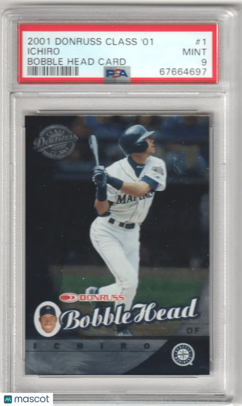 Ichiro baseball card bobble head card from Donruss Class of 01 at Columbia Hobby