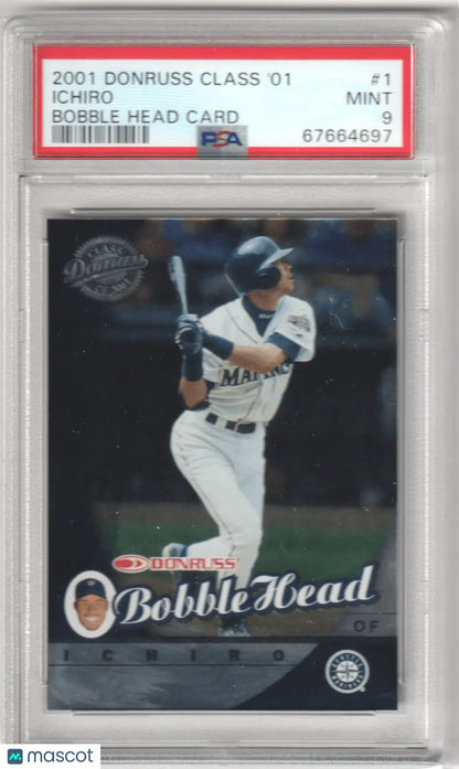Ichiro baseball card bobble head card from Donruss Class of 01 at Columbia Hobby