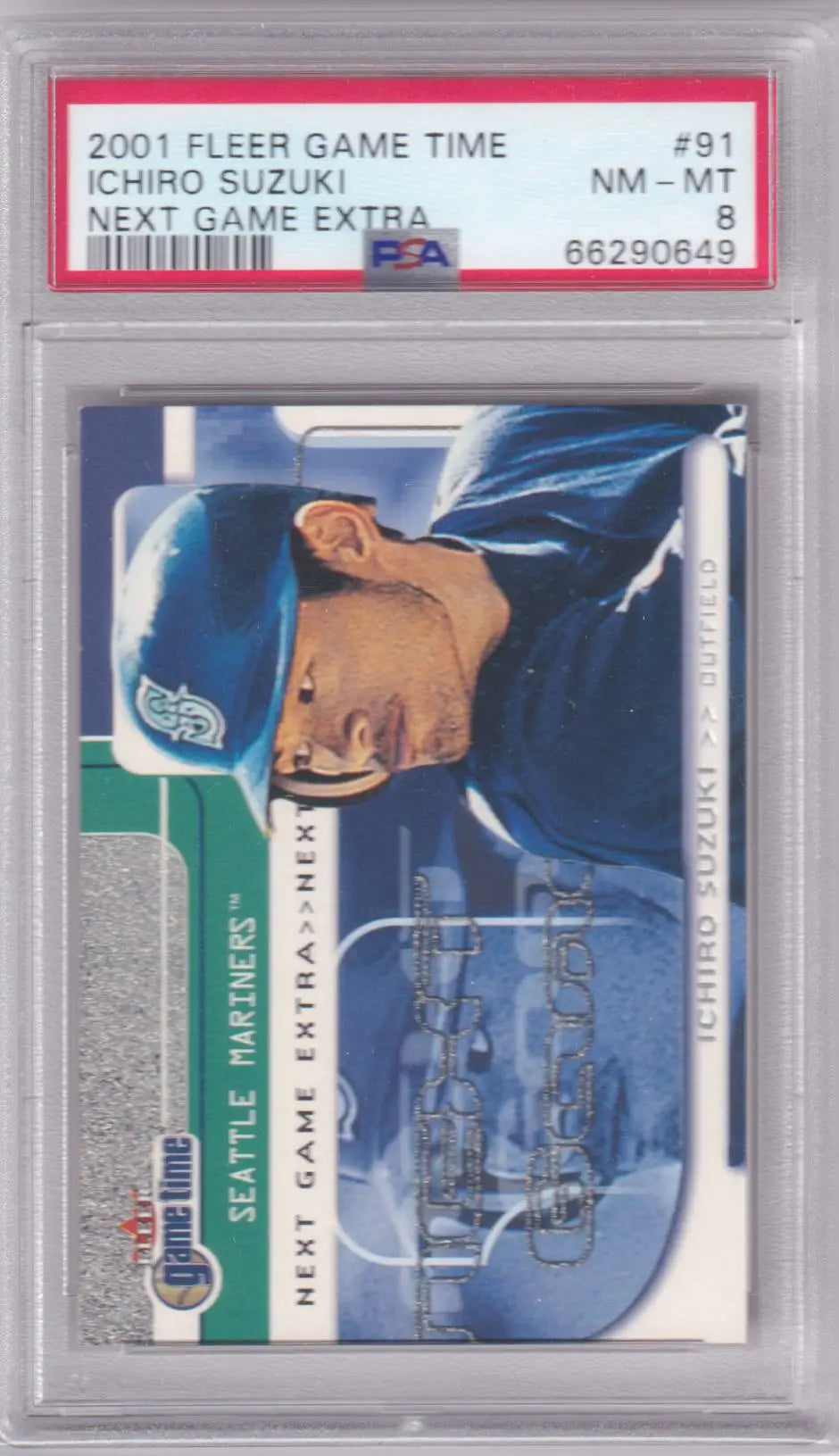 Graded Ichiro Suzuki baseball card from Fleer Game Time series at Columbia Hobby