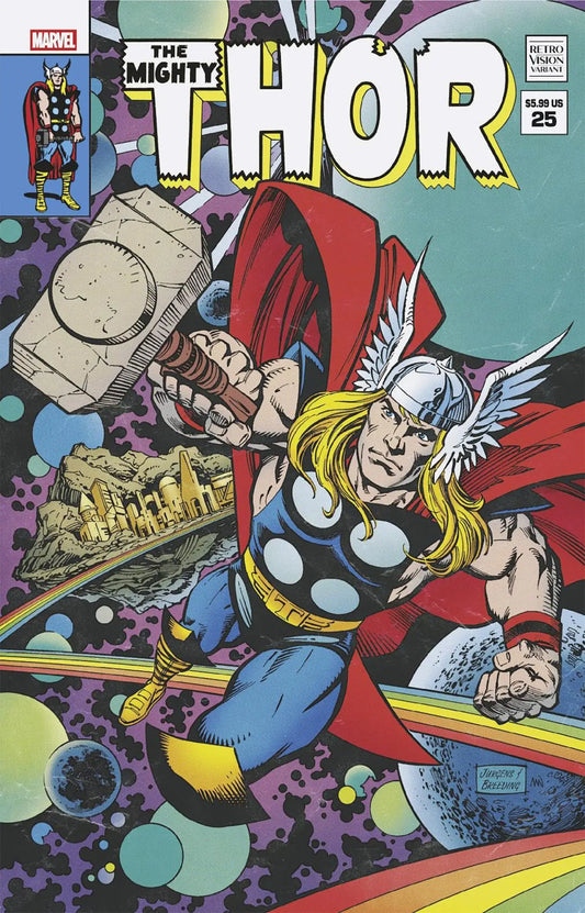 Comic book featuring Thor from Immortal Thor Dan Jurgens Retrovision Variant