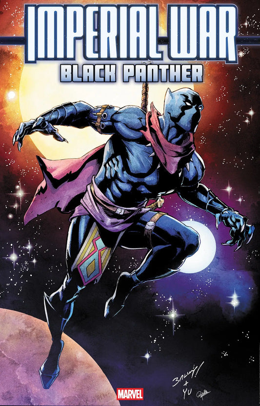 Comic book featuring Black Panther in space setting from Imperial War Black Panther #1