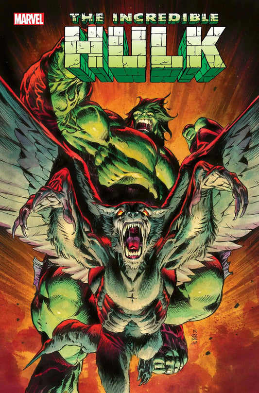 Comic book cover of Incredible Hulk #23 featuring the Incredible Hulk and a winged monster