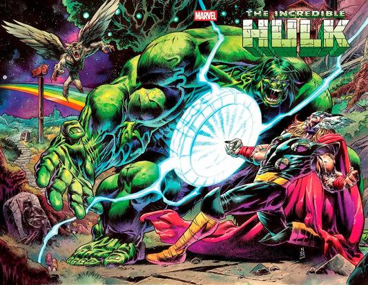 Incredible Hulk #25 wraparound cover comic featuring Hulk and Thor artwork