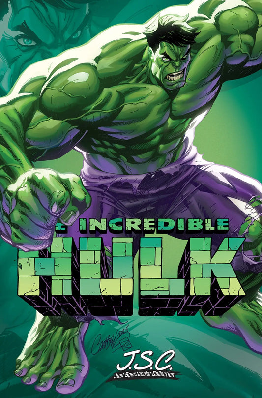 Vibrant Comic Book Cover Featuring the Hulk from Incredible Hulk #28 J. Scott Campbell Variant