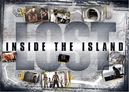 Promotional poster for Inside the Island featuring Lost Revelations photos and title